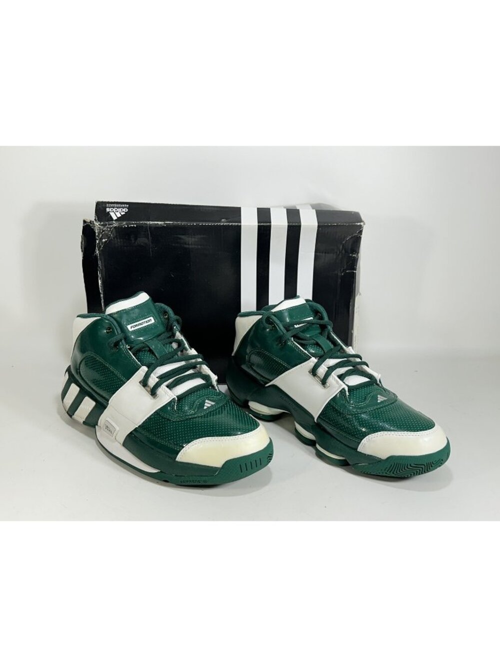 Adidas Gil Zero Mid TD Forest Green White Basketball Shoes ~ 901137 ~ Size 12.5